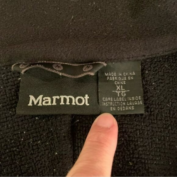Marmot Full zip black wind stopper jacket men’s xl - Picture 11 of 16